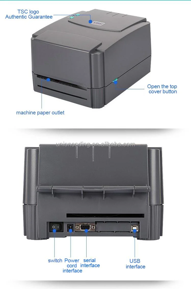 Tsc 244 Desktop Thermal Transfer Barcode Printer Label Printer