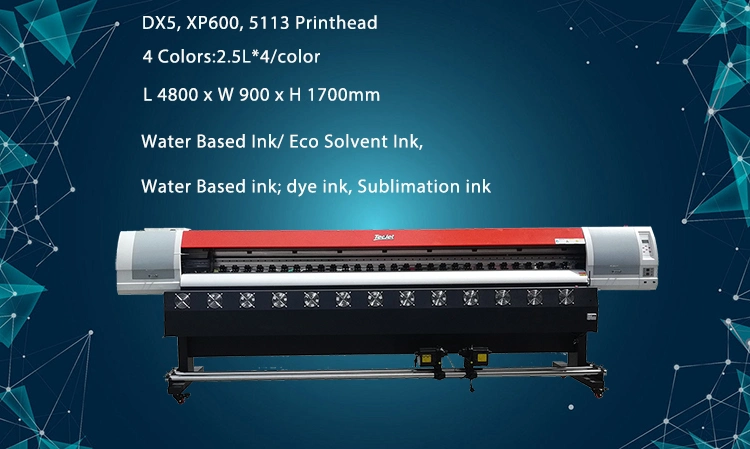 Tecjet D 33X2 XP600 Printhead Digital Inkjet Eco Solvent Printer Plastic Label Printing Machine