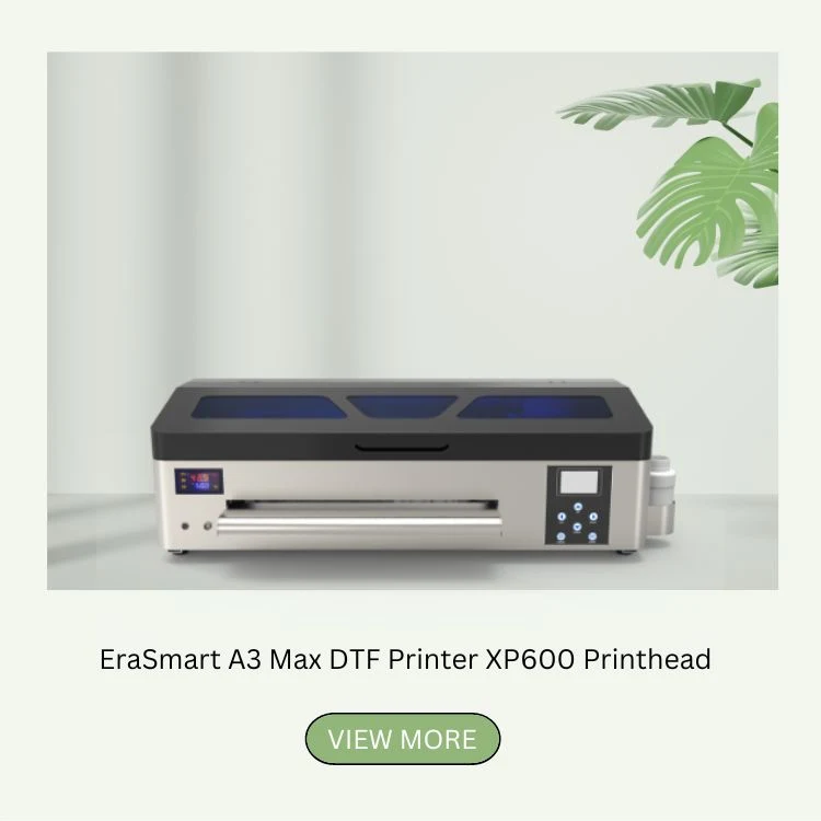 Erasmart High Resolution Mini Digital UV Printer A3 UV Flatbed Printer for Label Sticker Printing