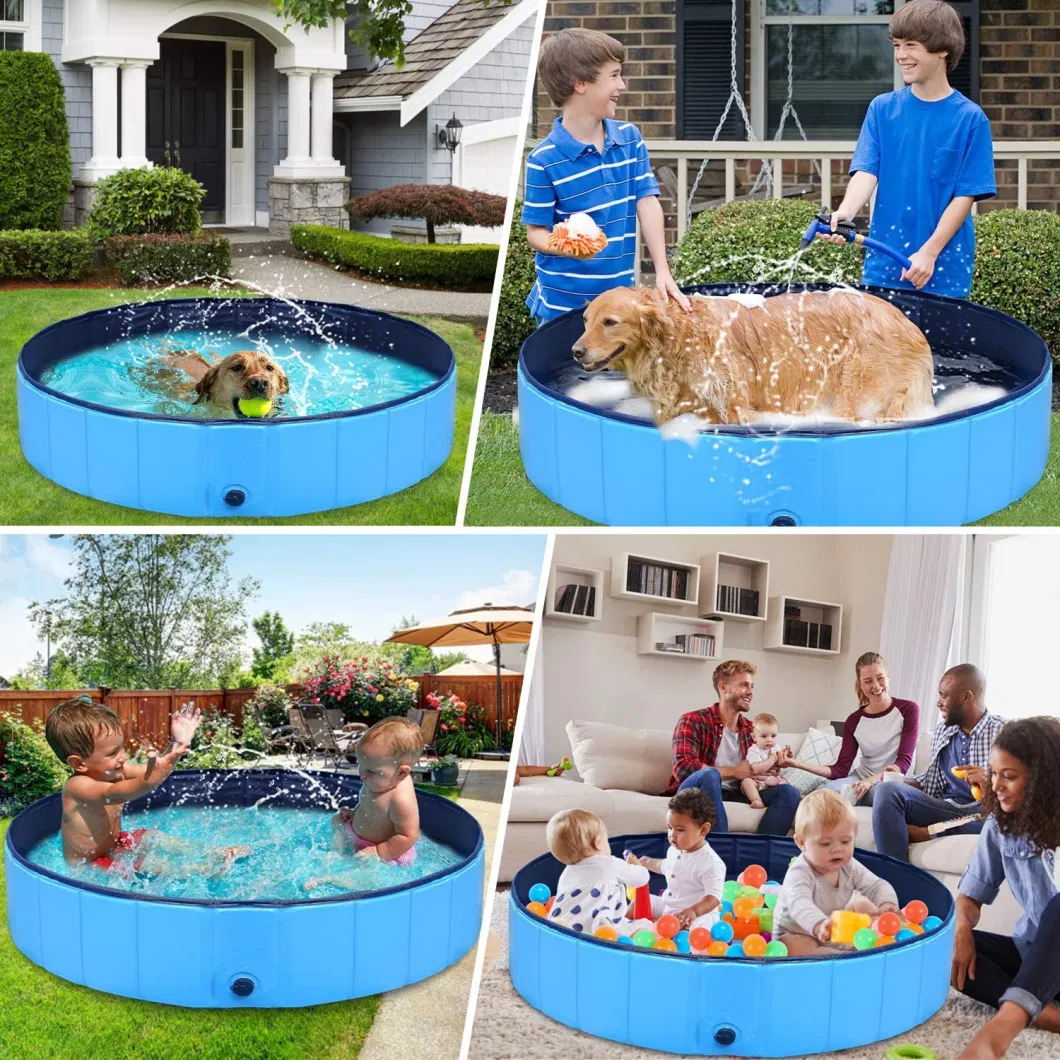 High Quality PVC Scratch Resistant Portable Pet Dog Swimming Pool