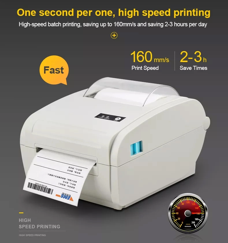 110mm USB Bluetooth Sticker Printing Machine POS Industrial Thermal Label Printer