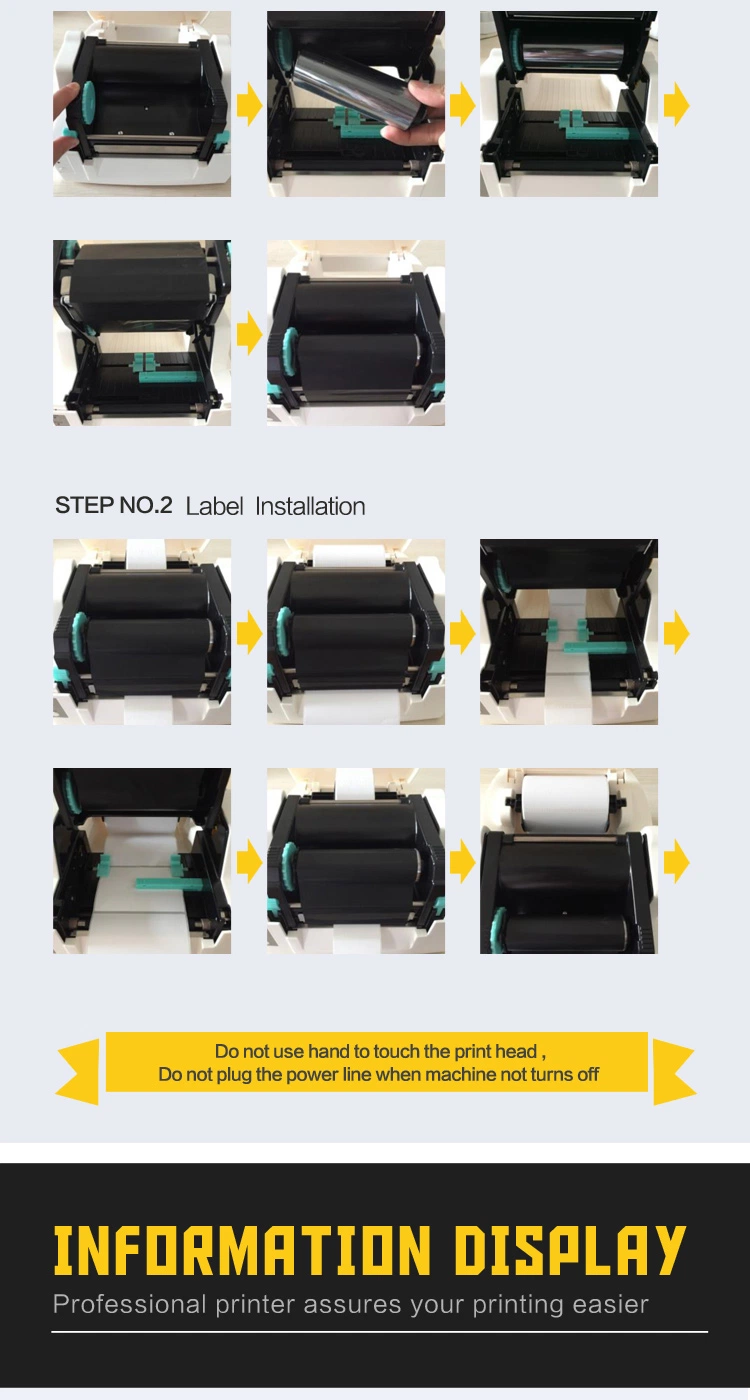 High Speed Industrial Barcode Label Thermal Printer LG696