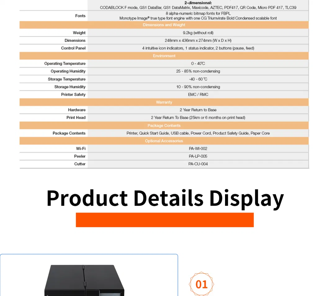 Barway Tj4020tn Direct Thermal &amp; Thermal Transfer Barcode Label Printer