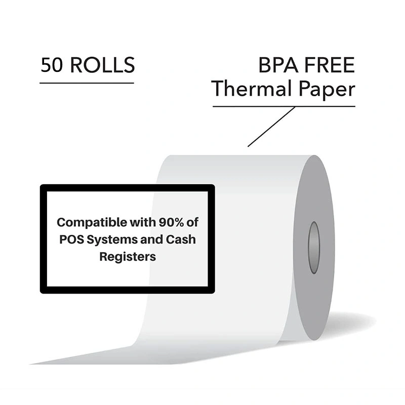 48GSM 75GSM Eco-Friendly Multiple Size Jumbo Roll Color Smooth Thermal Paper