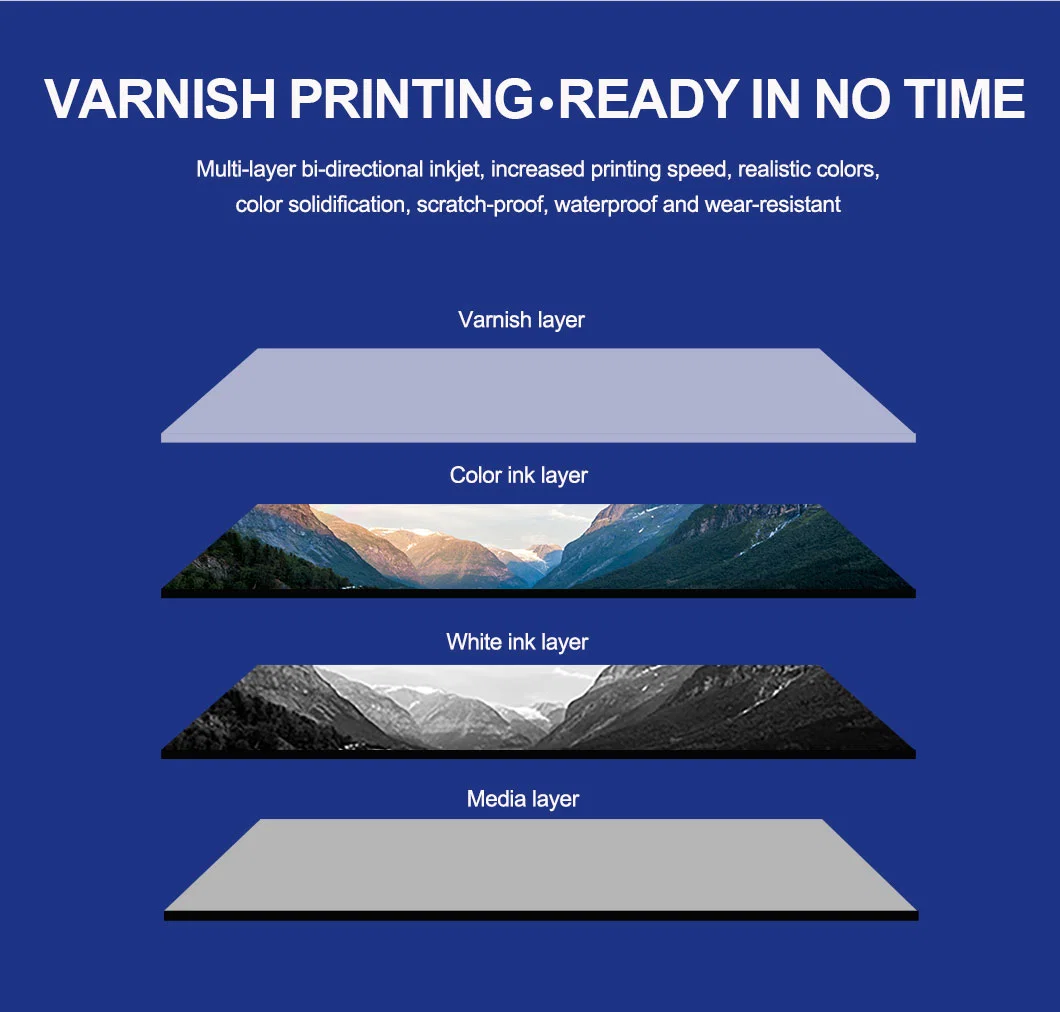Sunika Wholesale Industrial Multi Color Print Fabric A3 Digital UV Crystal Label Printer with Epson I3200 Printhead