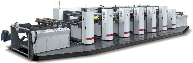 4 6 Colour Digital Label Paper Flexo Printing Machine Two Color Plastic Bag Roll Flexographic Printers Machine Price