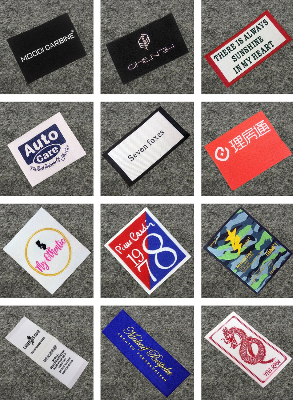 Guangzhou Wholesale Custom High Quality Factory Colorful Clothing Woven Label