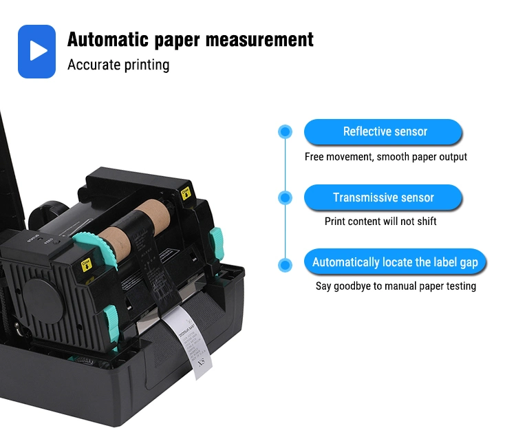 203dpi Direct Thermal Transfer Garment Washing Care Label Printer &amp; Washable Barcode Textile Clothing Label Stickers Printer (HCC-2054TA)