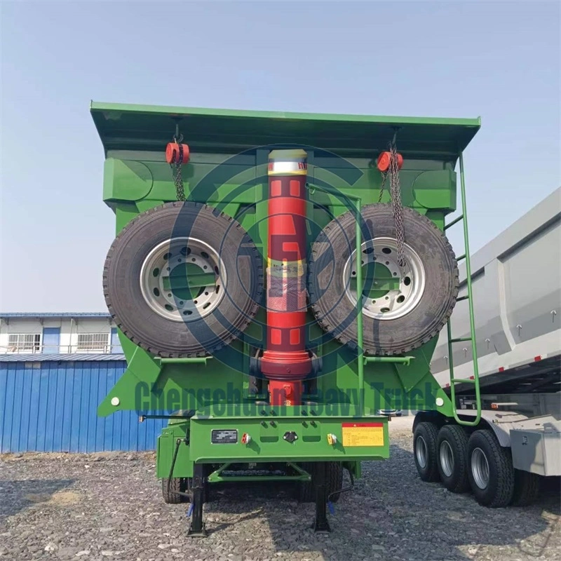 China Factory 3/4 Saf Axles 45 Tons 60 Tons 80 Tons Customization Service Air Suspension/ Steel Plate Axles Dump Semi Trailer Tipper Trailer