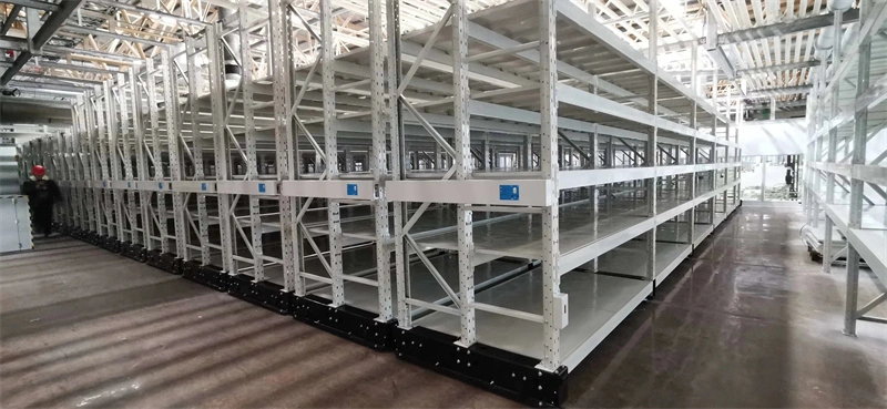 Electric Powered Trackless Mobile Shelving Without Floor Rail