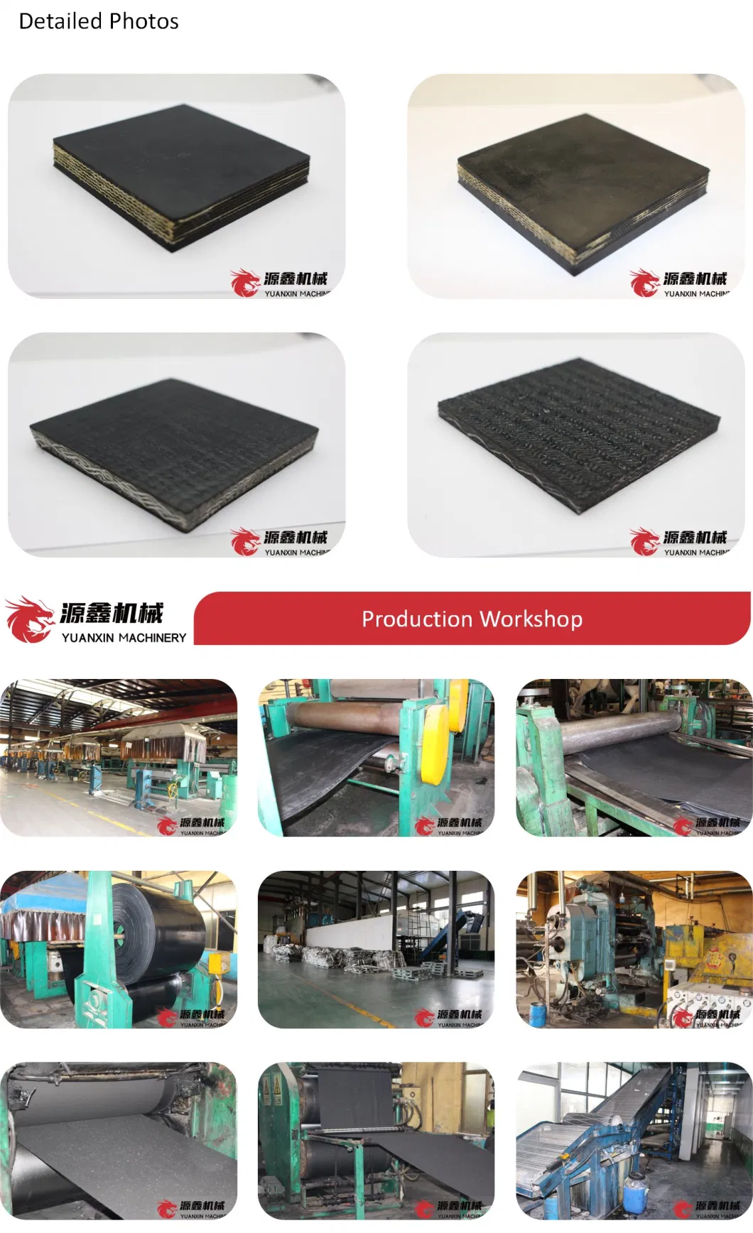 Coal Mining Conveyor System Tear Resistant/Wear Resistant/Heat Resistanct/Fire Resistant/Oil Resistant/Acid and Alkali Resistant Rubber Conveyor Belt