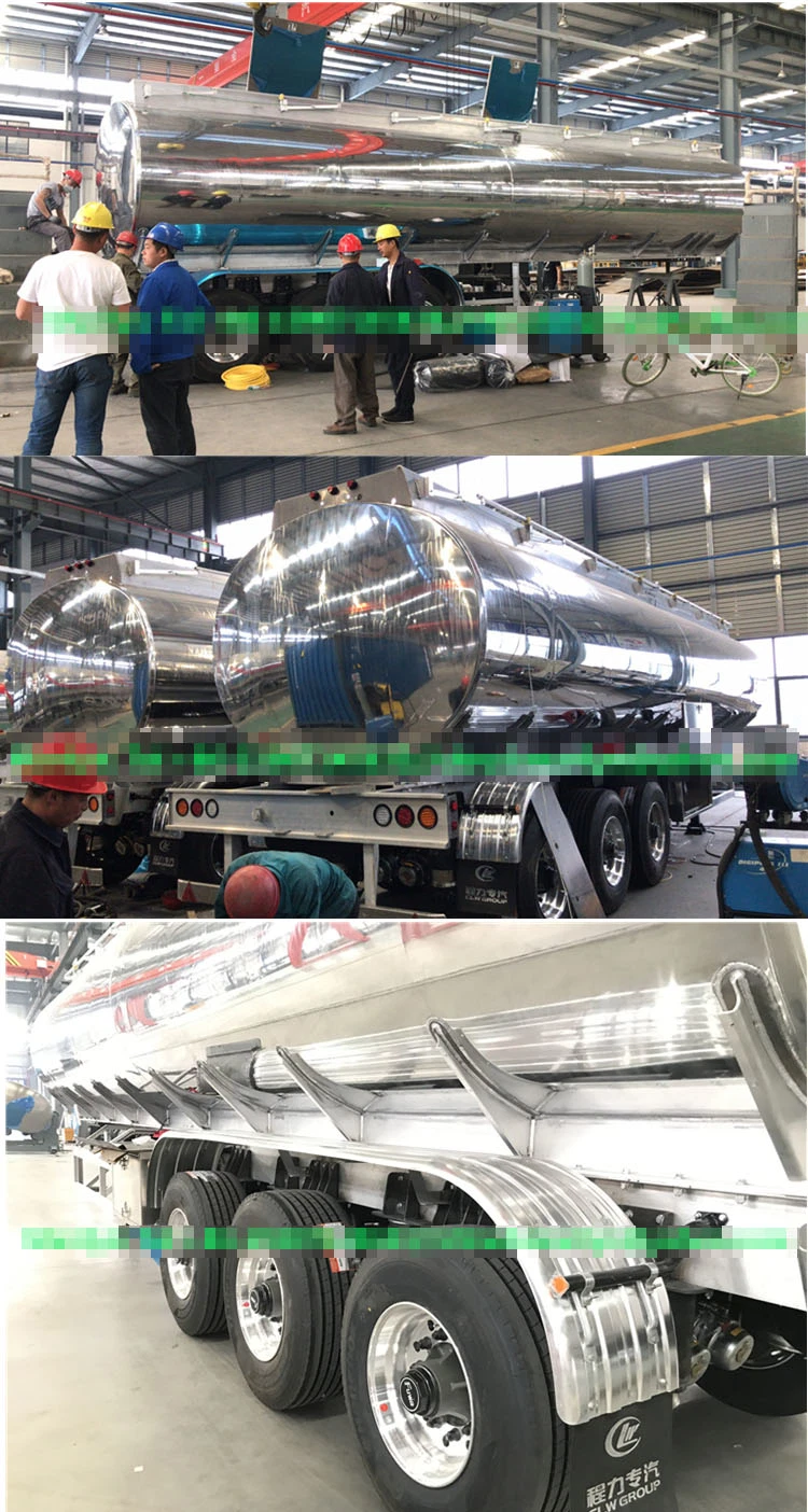 3 Axles 36000L/42000L/43000L Carbon Steel/Stainless Steel/Aluminum Alloy Tank/Tanker Truck Semi Trailer for Oil/Fuel/Diesel/Gasoline/Crude/Water/Milk Transport