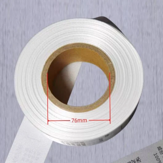 Single Side Woven Edge Satin Label Tape for Thermal Transfer Printer