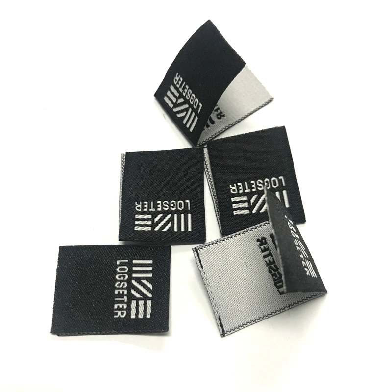 Custom Private Clothing Brand Personal Design Logo Woven Label MOQ 100 PCS Woven Label for Clothing