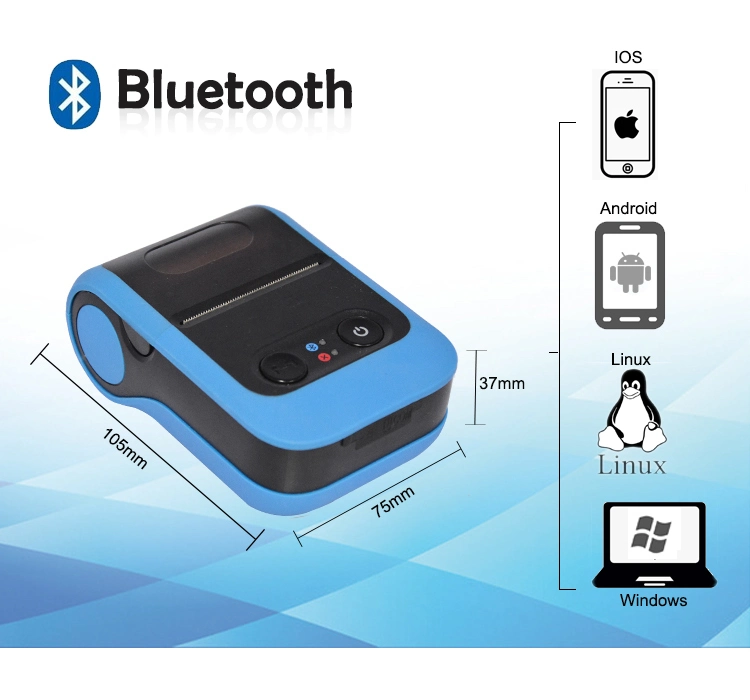 Portable Handheld 100 mm/S Logistics Supermarket Sticker Printing Small Thermal Label Printer (HCC-L21)