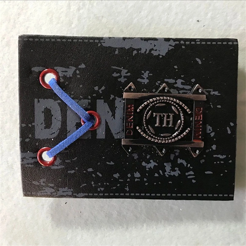 Professional Custom Silk Screen Square Leather Label for Luggage