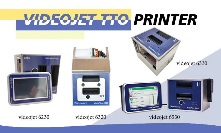 Data Coding Videojet 6330 Digital Printing Machine Dk Tto Thermal Transfer Overprinter 32mm Printhead D03s Date/Logo/Barcode/Qr Code Printer for Label Printing