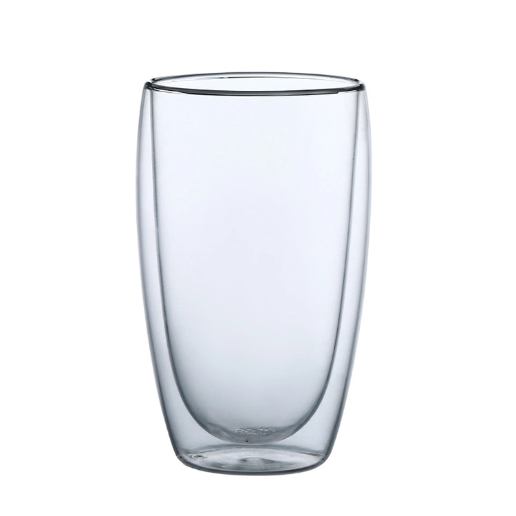 250ml 350ml 450mlheat Resistant Borosilicate Double Wall Glass Kitchenware Glassware Coffee Tea Water Milk Wine Beer Drinking Cup Mugs