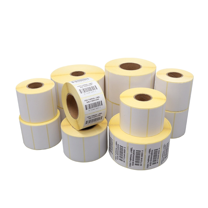 Thermal Label Sticker Roll 50 X 30 Factory Custom Waterproof Adhesive Label Printing Thermal Transfer Label