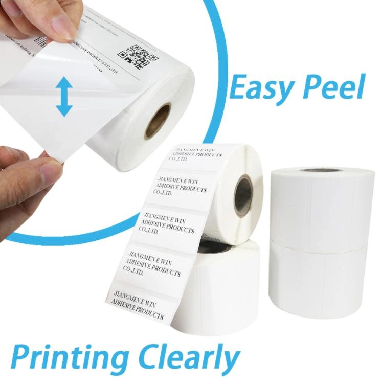 Free Sample High Quality 4*6inch Thermal Paper Blank Labels Roll Remover Disposable Airline Products Low Price Thermal Paper Raw Materia for Airline