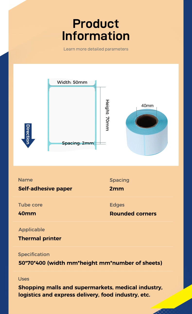 Factory Direct 4X6 100X150mm Adhesive Transfer Thermal Label Sticker Roll Custom Shipping Logistics Waybill Label