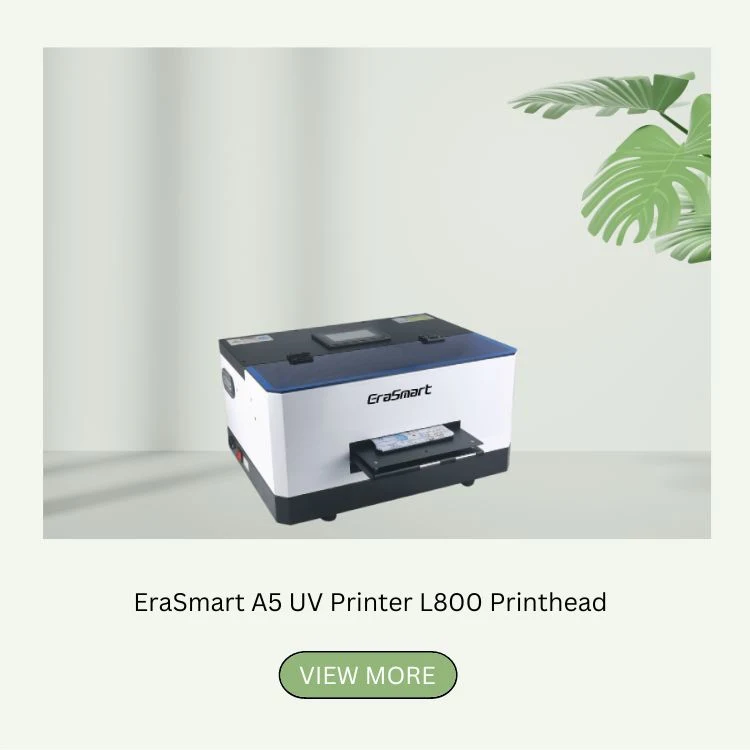 Erasmart High Resolution Mini Digital UV Printer A3 UV Flatbed Printer for Label Sticker Printing