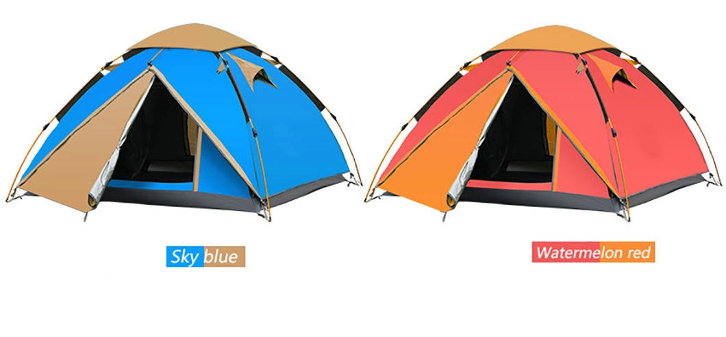 Outdoor Event Waterproof Large 2-6 Person Single&Double Layer Quick Open Camping Tent