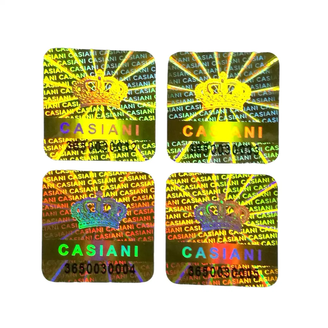 Serial Number Security Hologram Sticker/Barcode/Qr Code