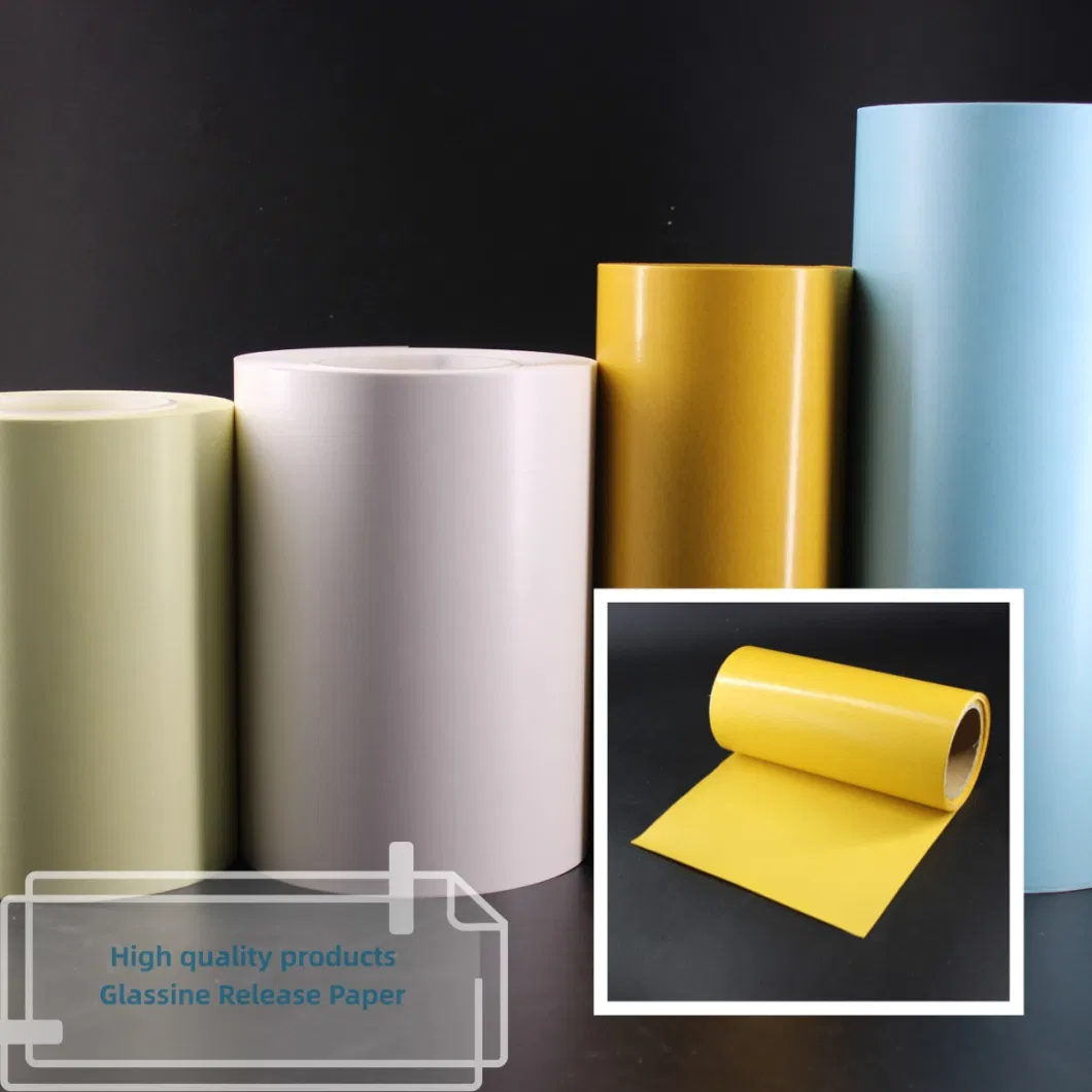 70GSM Eco Top Coated Hot Melt Thermal Paper 60GSM Yellow Release Paper