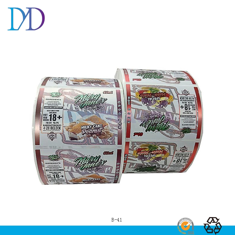 Hot Sell Custom Product Labels Waterproof Adhesive Sticker Food Packaging Stickers Label