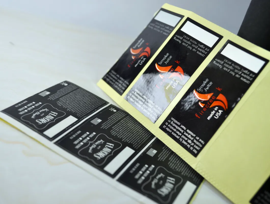 Wholesale Supplier Lip Gloss Tube Letters Sticker Private Lipstick Printing Multi-Layer Double Sides Label
