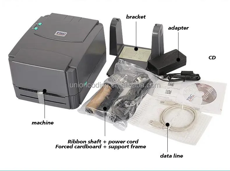 Original Tsc Ttp 244 PRO Thermal Transfer Label Barcode Desktop Machine Printer
