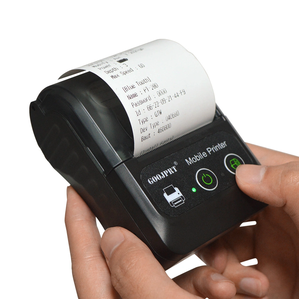 Wireless Portable Receipt Label Printer Ticket Direct Thermal Mobile Printer