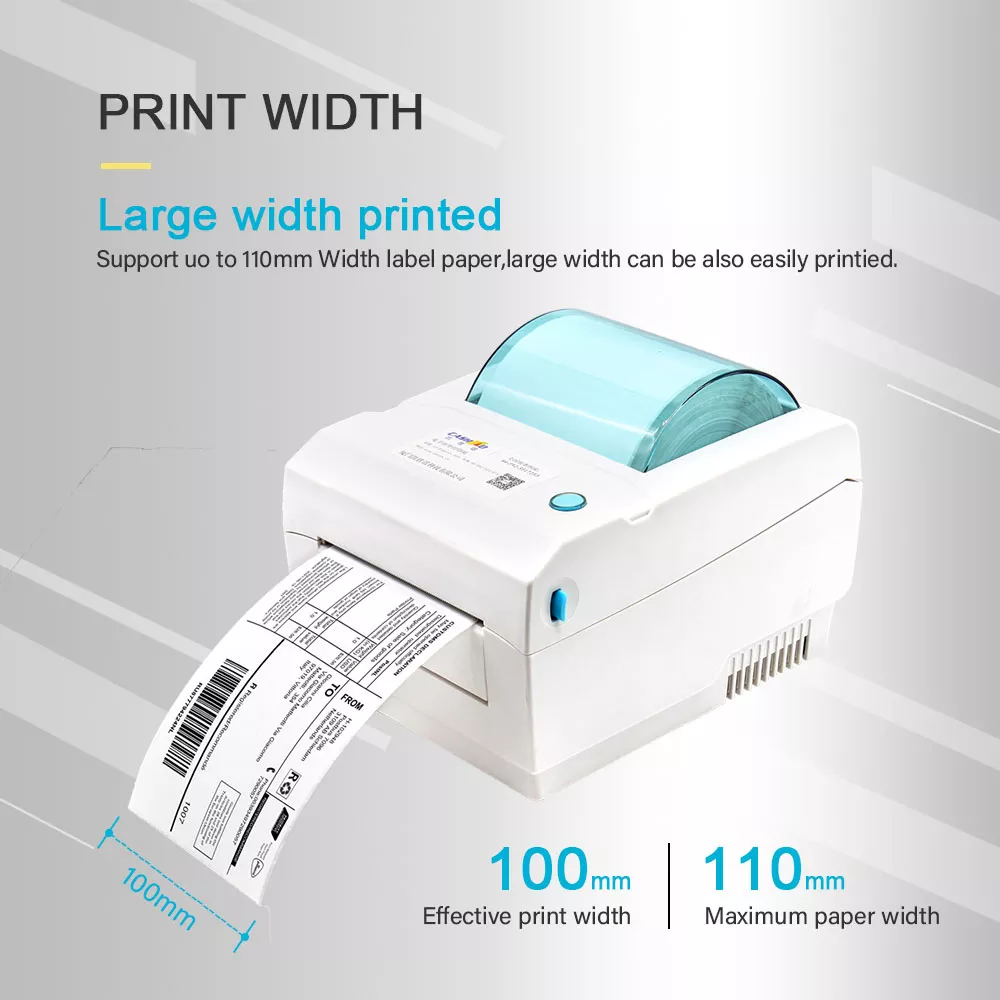 Cashino CSN-400 4 inch desktop high speed logistics barcode label thermal printer