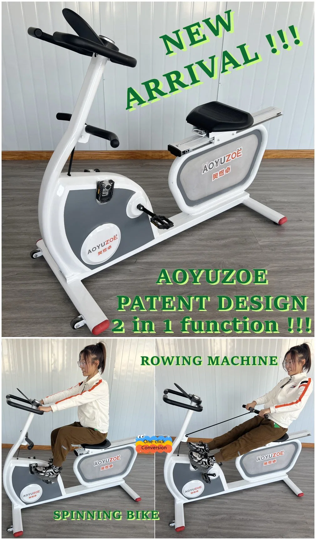 Home Trainer Smart Bike Crystal Spin Bike in Gym Equipment