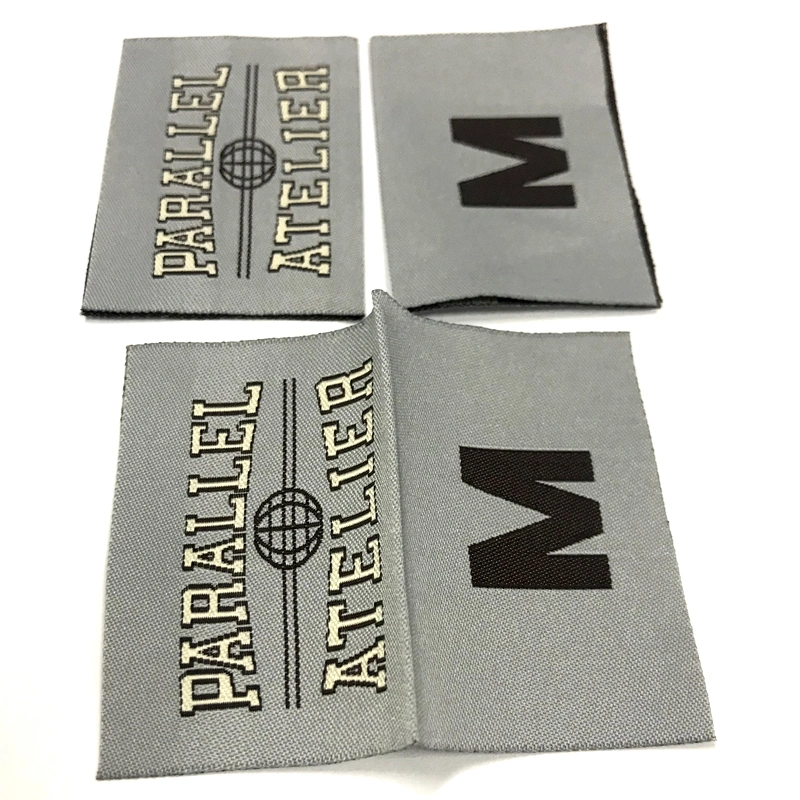 Custom Private Clothing Brand Personal Design Logo Woven Label MOQ 100 PCS Woven Label for Clothing