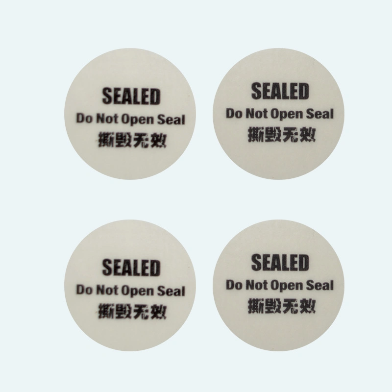 Tamper Evident Security Stickers Eggshell Stickers Void Labels