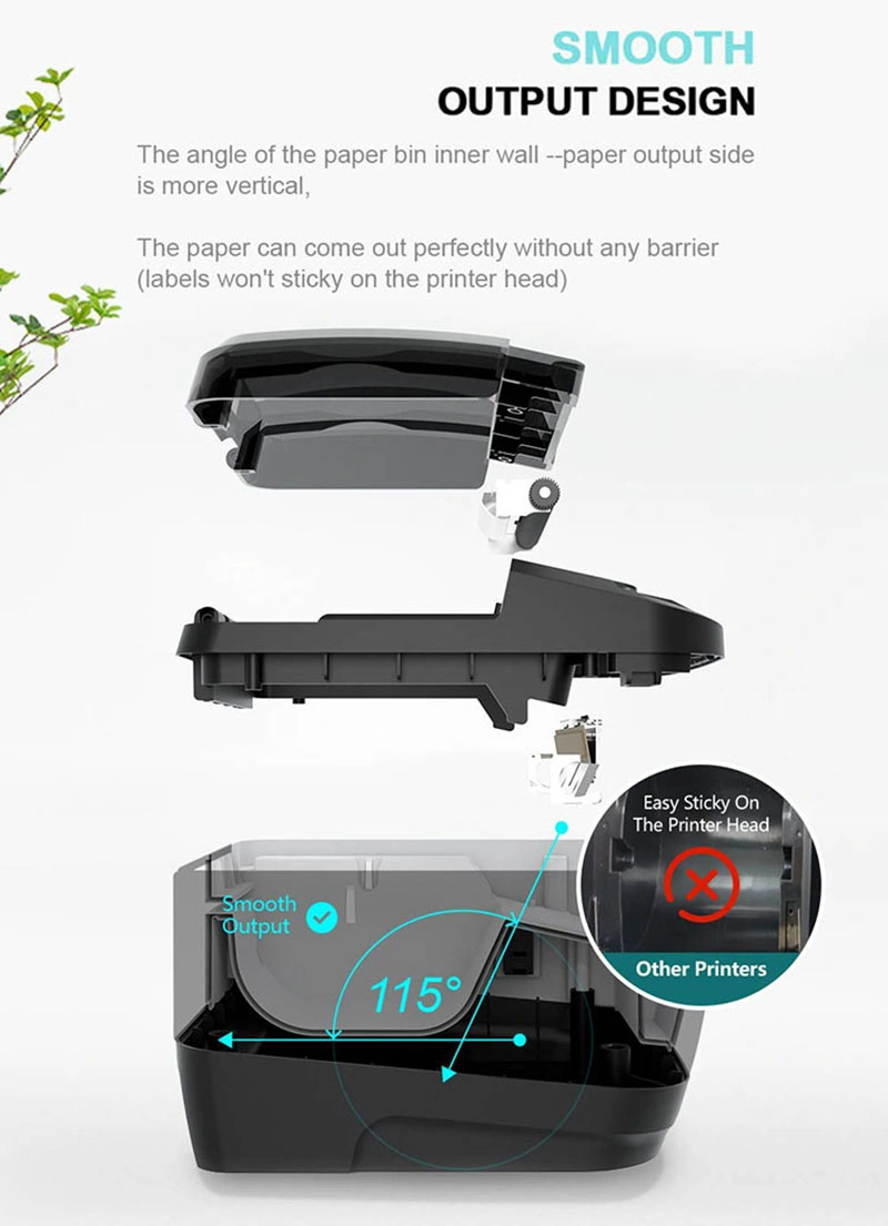 80mm Multifunctional Receipt Barcodes Printing Desktop Label Thermal Printer