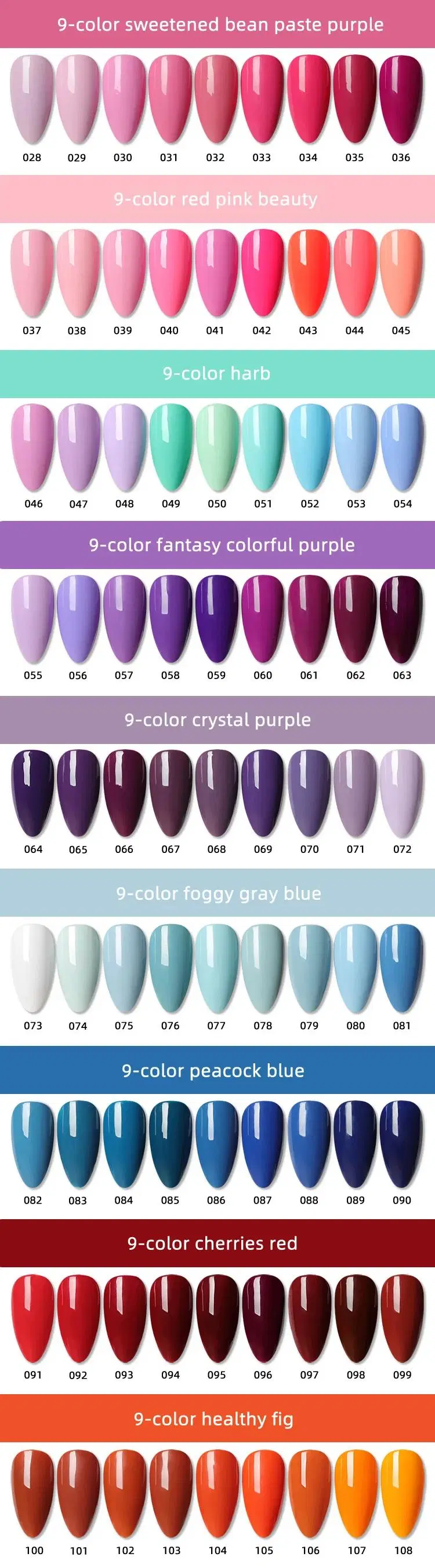 Custom Logo Quickly Dry Normal Regular Nail Polish Set No Need Lamp