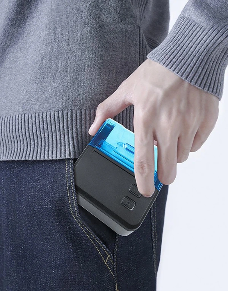 80mm Portable Thermal Receipt POS Ticket Bill Label Mobile Mini Printer