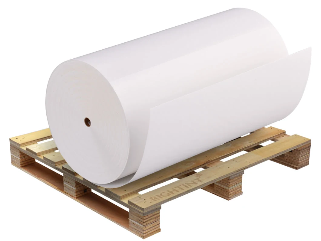 strong adhesive Sticker Rightint OEM Shanghai merchandise label jumbo roll