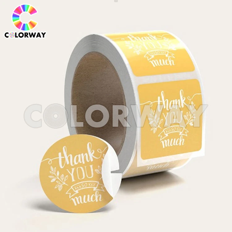 Logo Embossing Self Adhesive Printed Label Sticker (DC-LAB033)