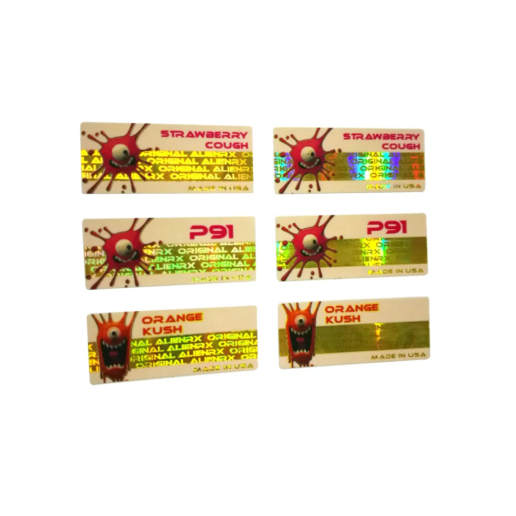 Serial Number Security Hologram Sticker/Barcode/Qr Code