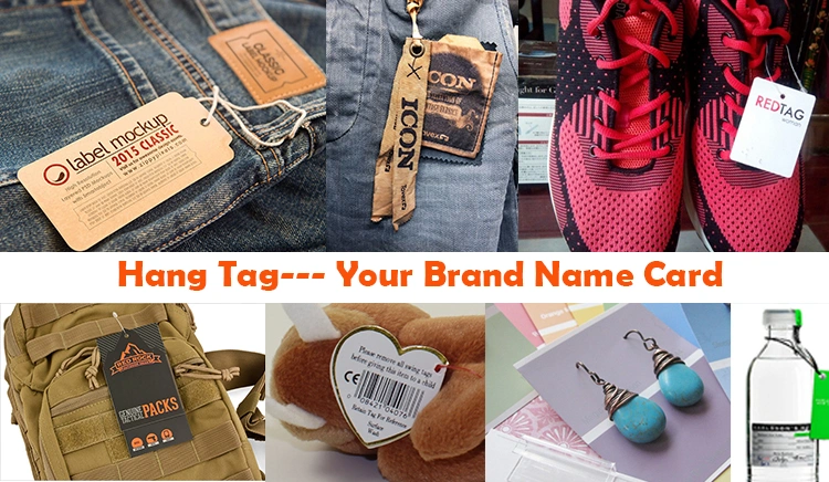 Custom Cheap Clothing Cardboard Paper Hang Tag for Suits