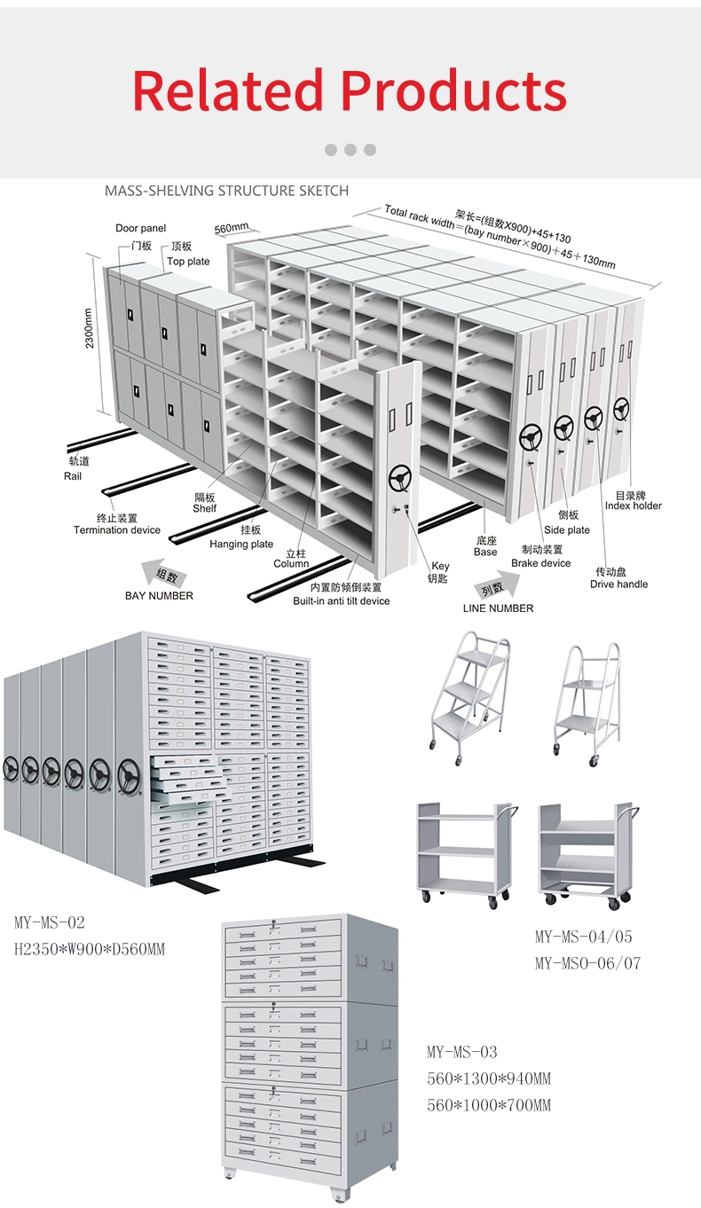 Compactor Rack Manual/Electric/Intelligent Metal Mass Shelf