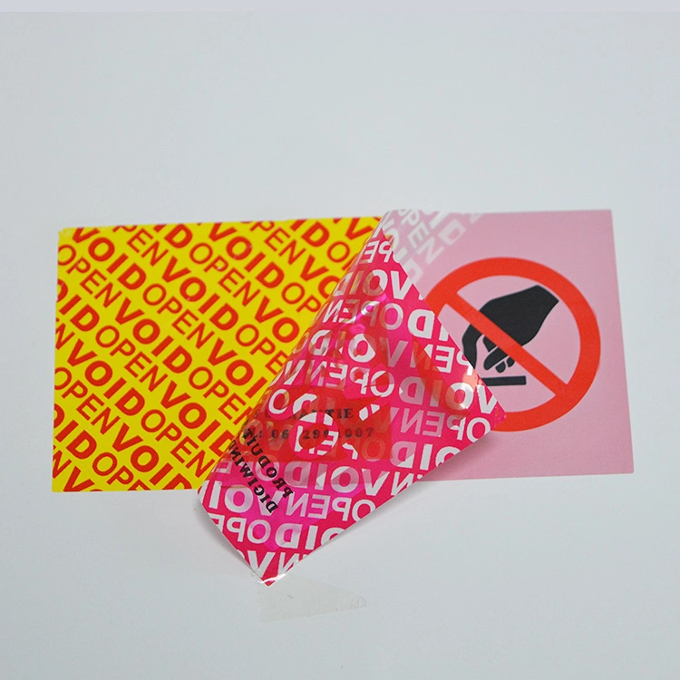 Tamper Evident Security Label Void Sticker Anti Fake Label