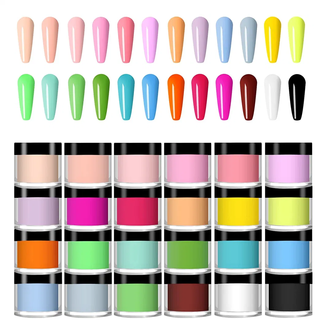 Fast Drying Nail Acrylic Nail DIP Dipping System Color Glitter Powder