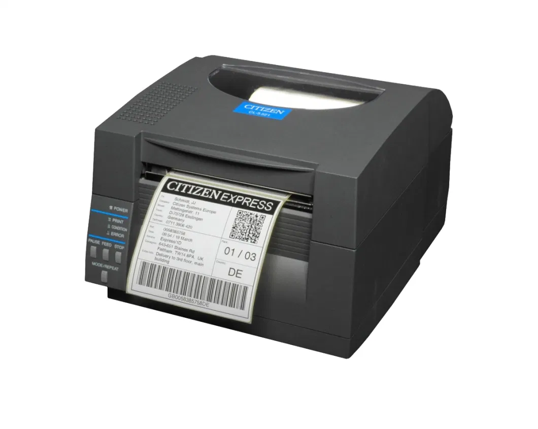 4 Inch Industrial Desktop Direct Thermal Printer Citizen CL-S521 with Cutter for Labels Logistics Courier