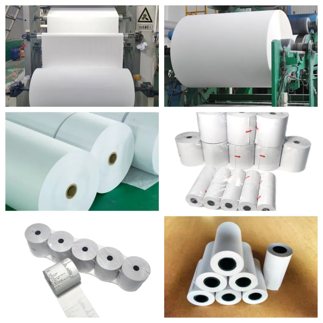 Top Coated Jumbo Roll Receipt Roll Cash Machine Printing 80mm Thermal Paper for Sale with Customized