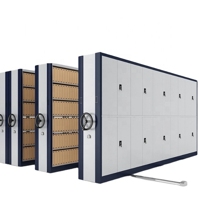 Metal Compact Movable Shelving Power Control Electronic Mobile Shelving